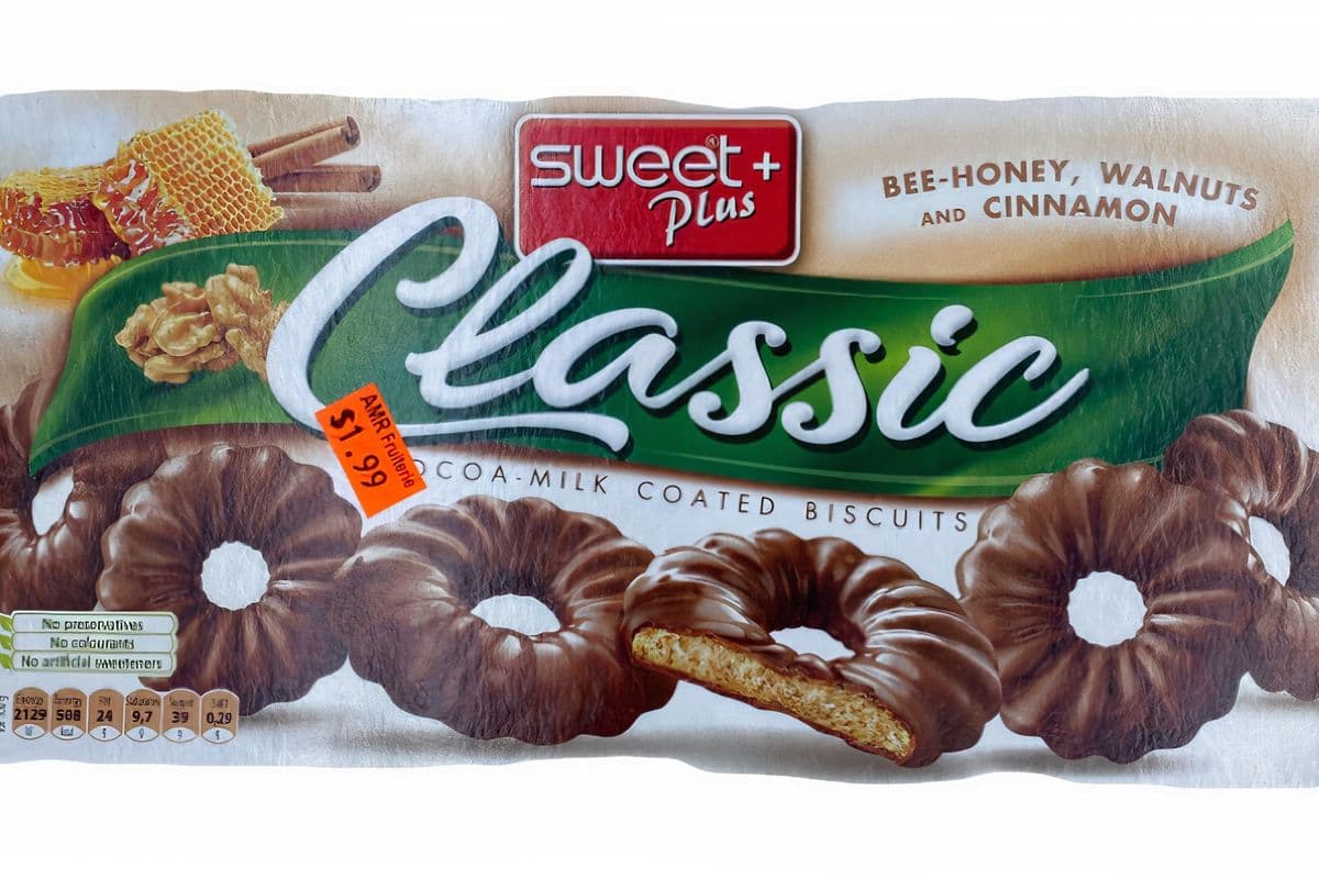 Sweet Plus biscuits, miel, noix et canelle (180 g)