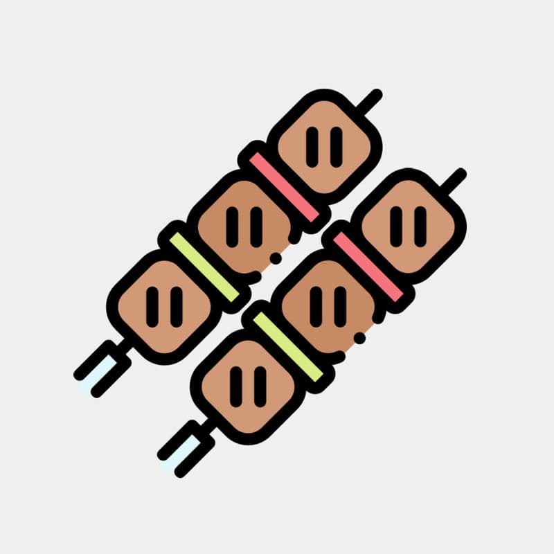 Brochettes de poulet / Chicken Skewers