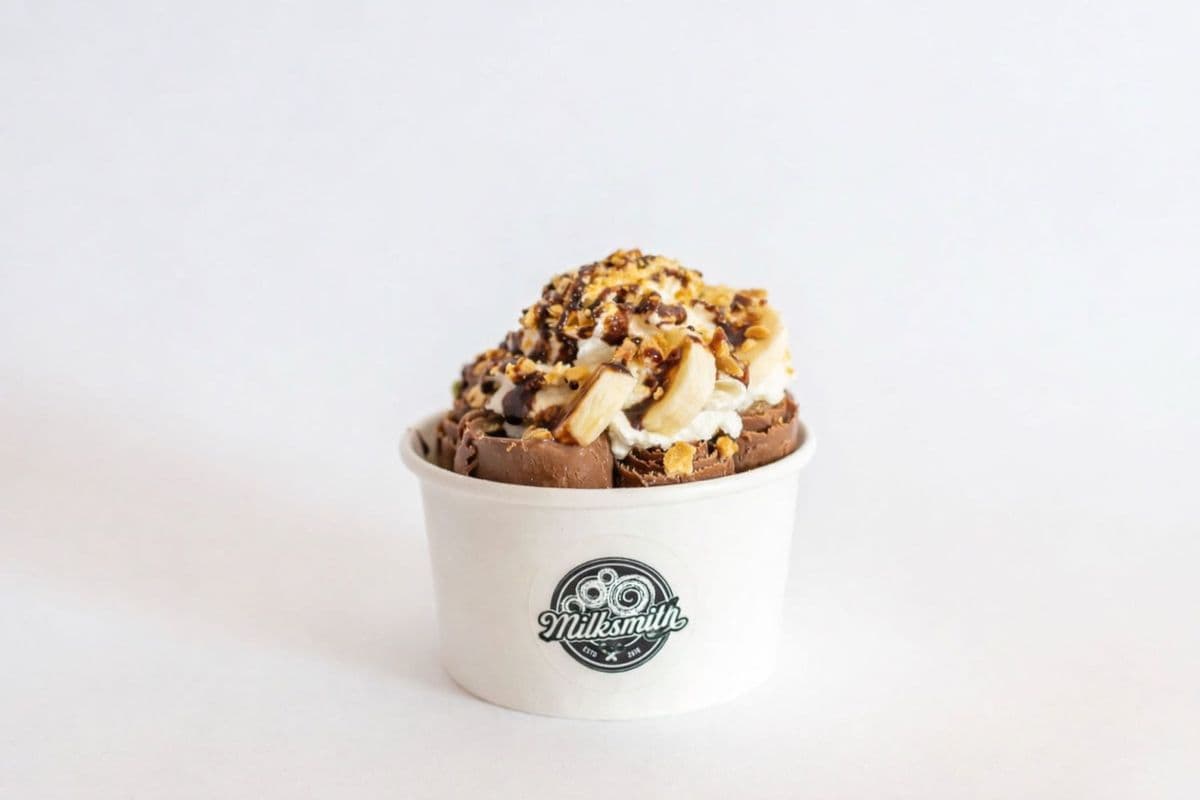 Nutty Monkey Rolled Ice Cream