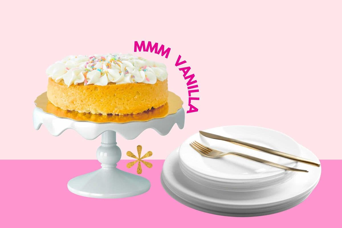 Vanilla Sprinkle Cake - FROZEN
