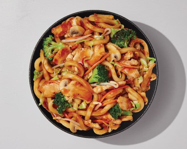 Poulet Teppanyaki aux nouilles