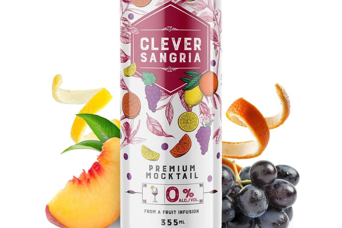 Clever Non-Alcoholic Sangria - 1x355ml (355 ml)