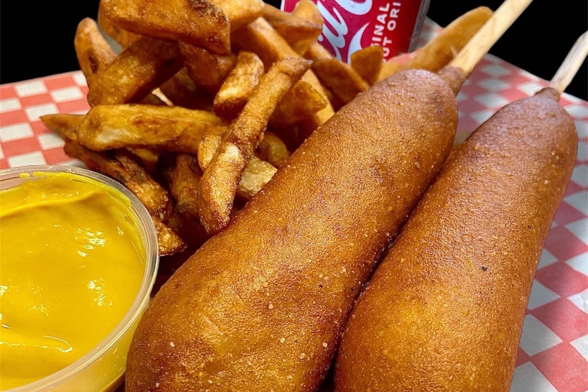 Combo#11 - Two Pogos, Fries & Canned Drink