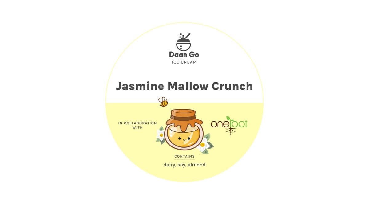 Jasmine Mallow Crunch Ice Cream