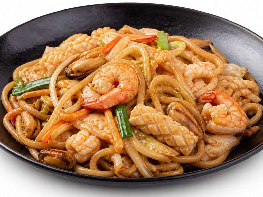 G4 Seafood Fried Udon