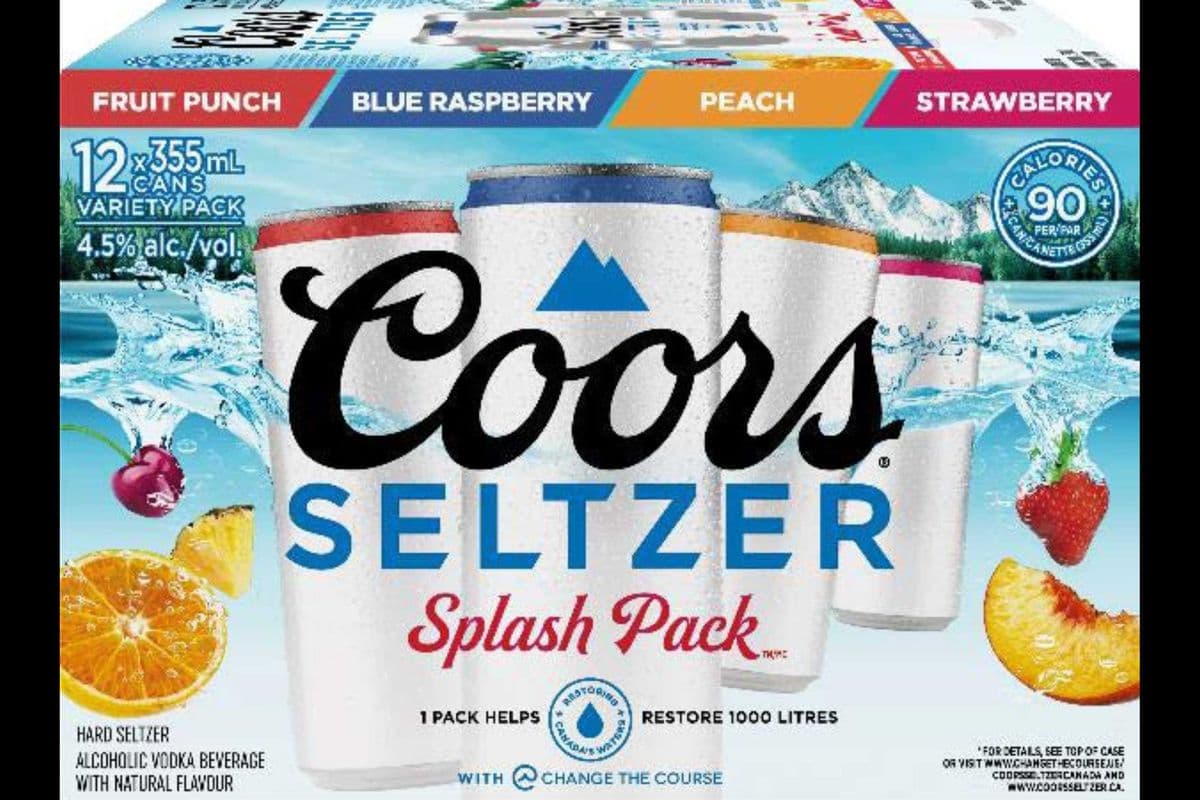 COORS SELTZER FRUIT SPLASH PACK 12 CAN (12 x 355 ML) (12 x 12*355ML)