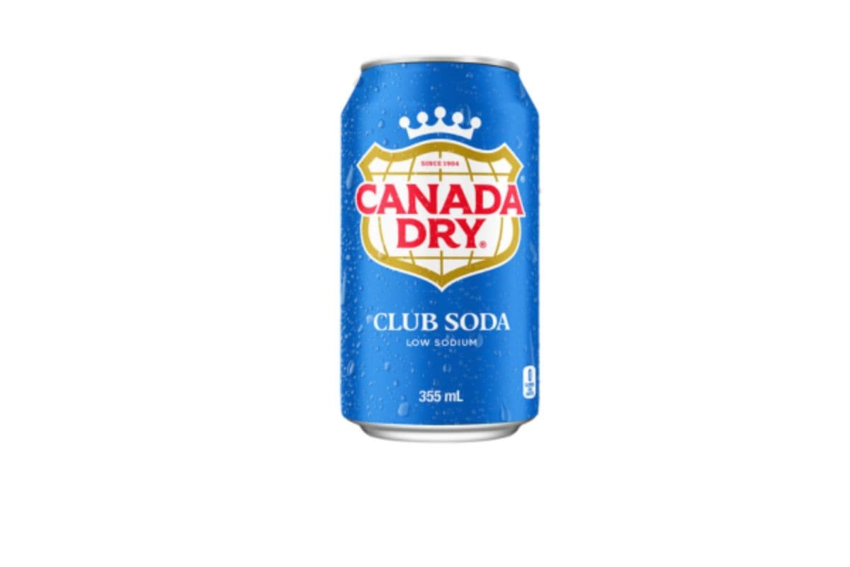Canned Canada Dry Club Soda (355 ml)