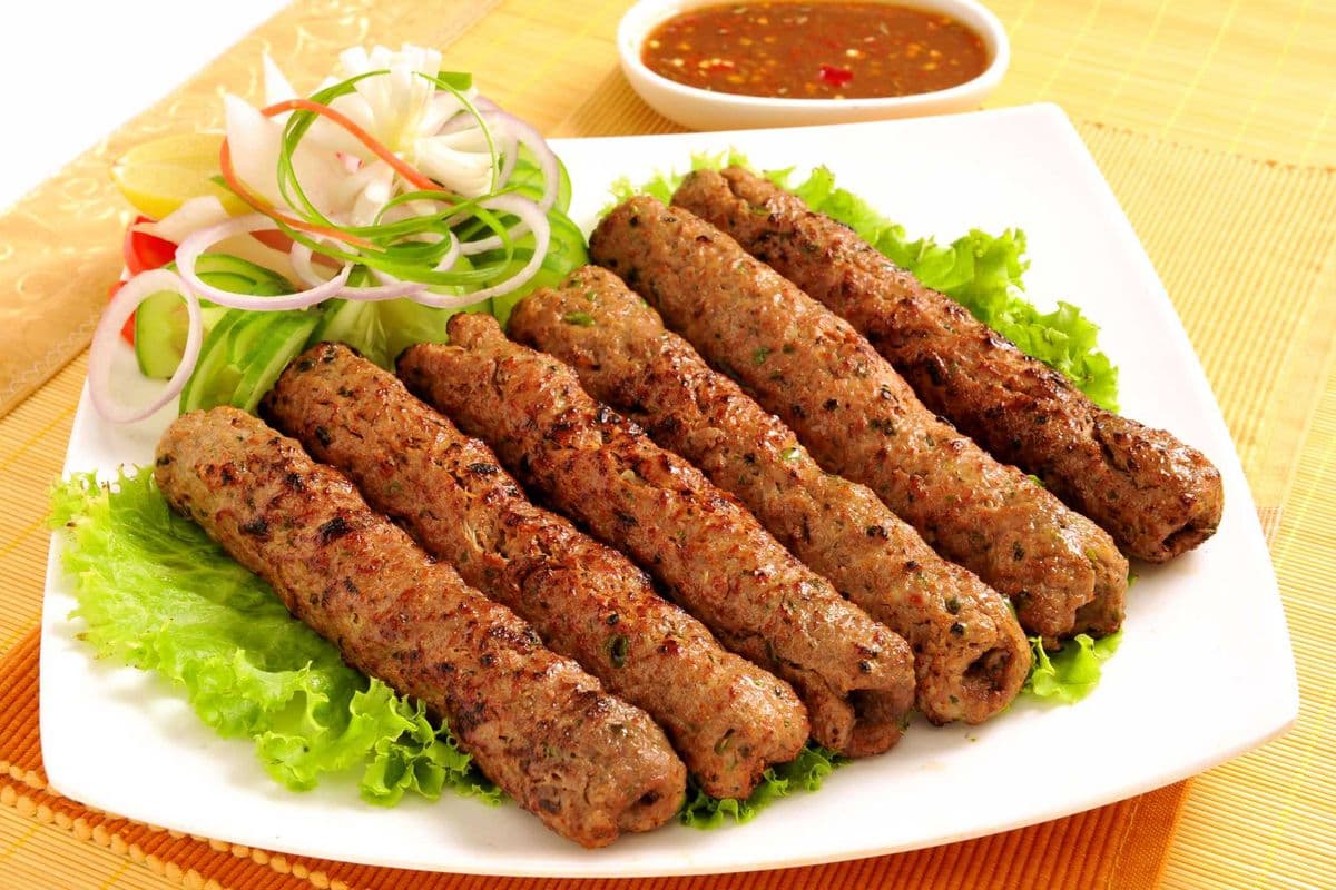 45. Lamb Seekh Kebab