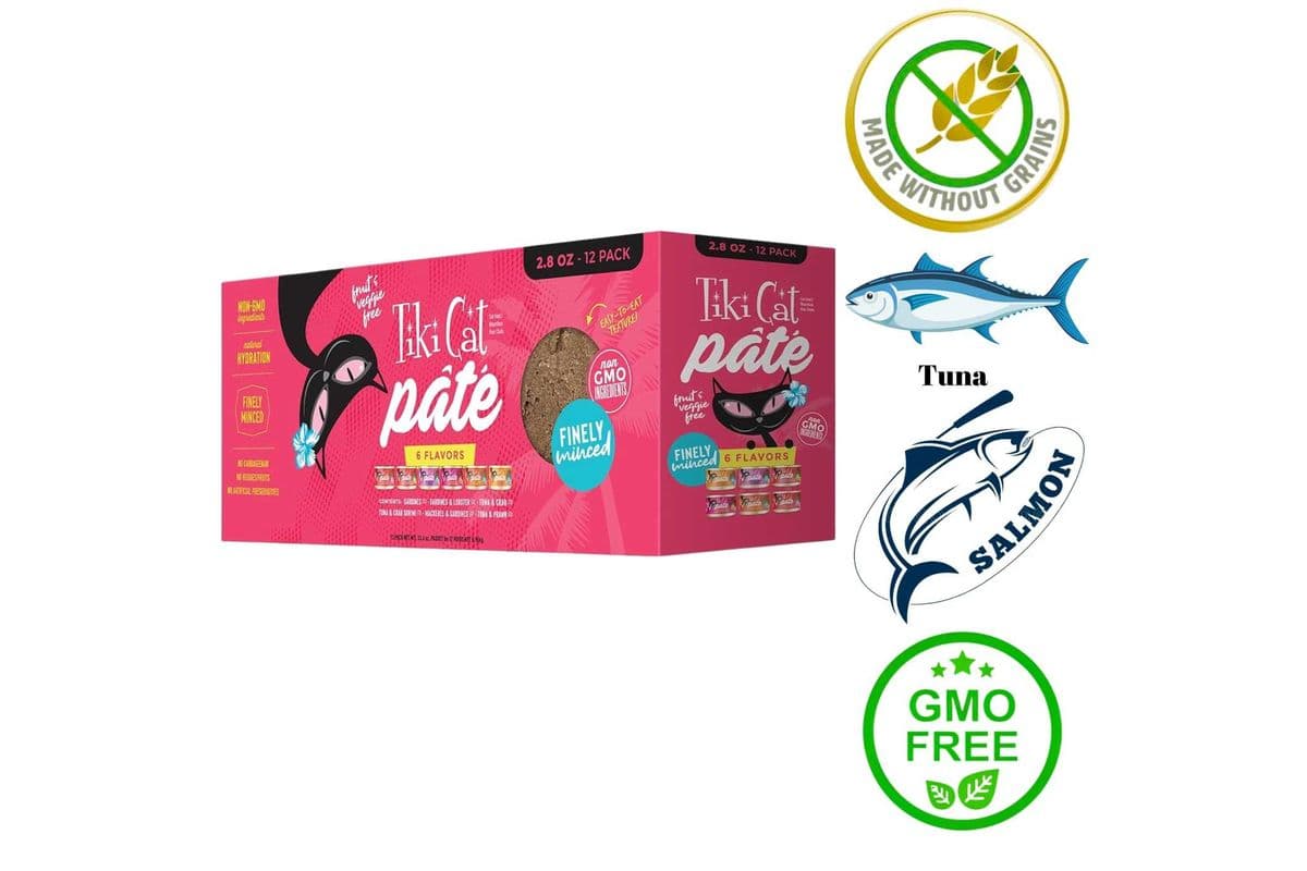 Tiki Cat - Grill Pate Variety Pack Canned Cat Food - 2.8 Oz