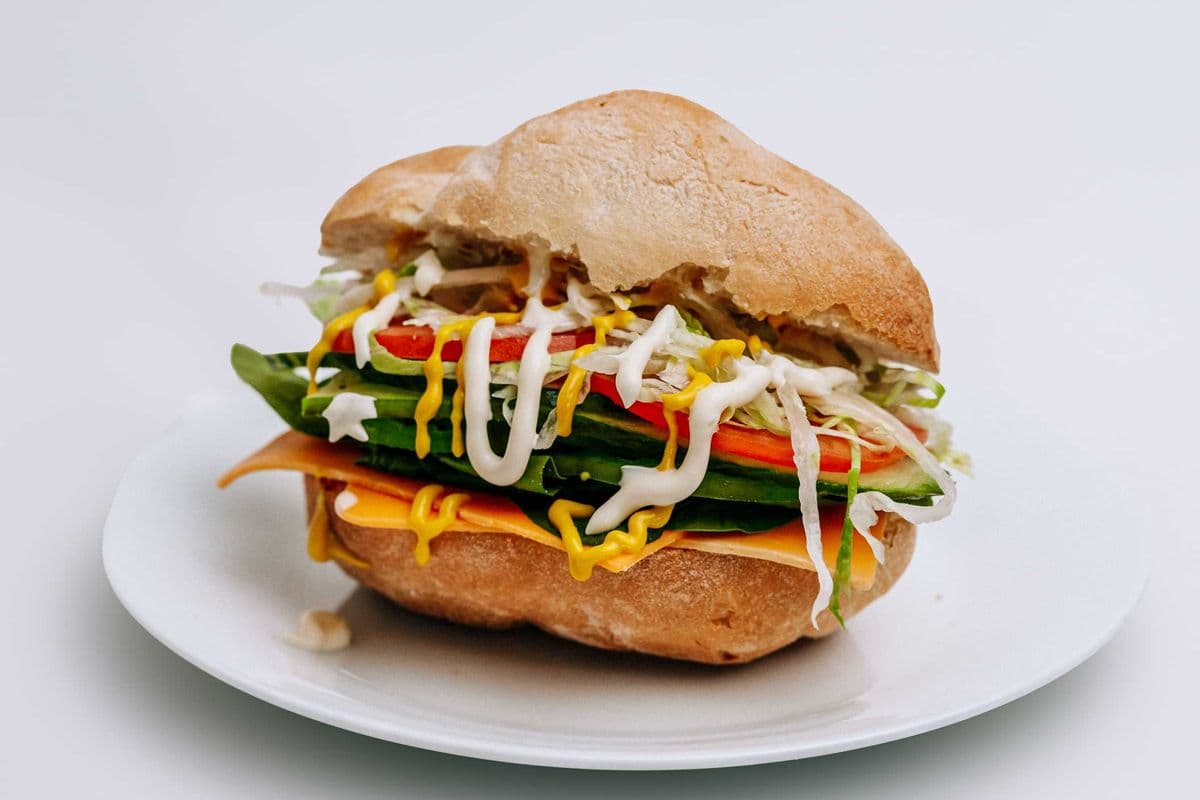 PK Style Veggie & Cheese Sandwich (Small)