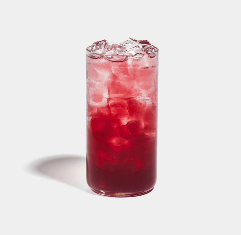 Iced Pomegranate Green Tea / Thé vert glacé à la grenade