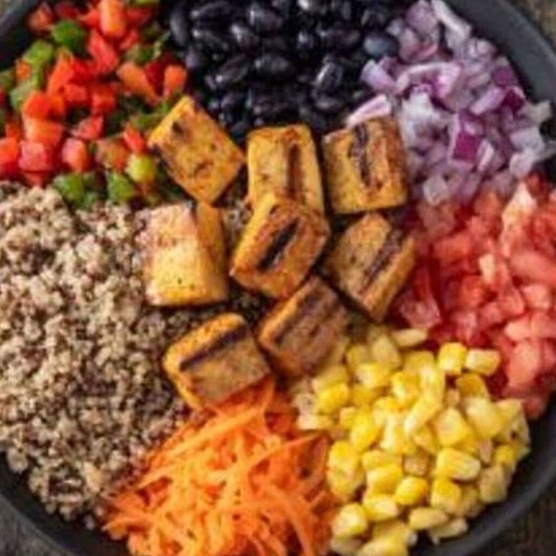 Piri bol Tofu mariné / Marinated Tofu Piri Bowl