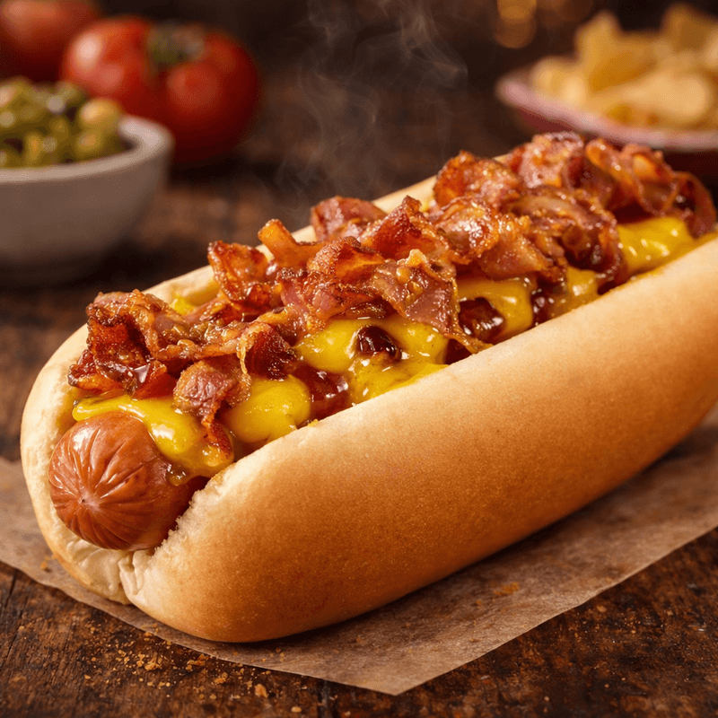 Hot Dog géant toasté 'Le LBP' / 'The LBP' Giant toasted Hot Dog