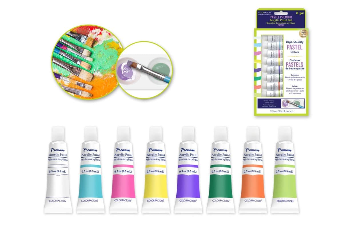 Acryl Paint Tubes Pastel  (9.5ml)