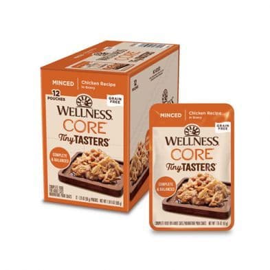 Wellness Core Tiny Tasters Minced Chicken In Gravy Wet Cat Food 1.75 oz