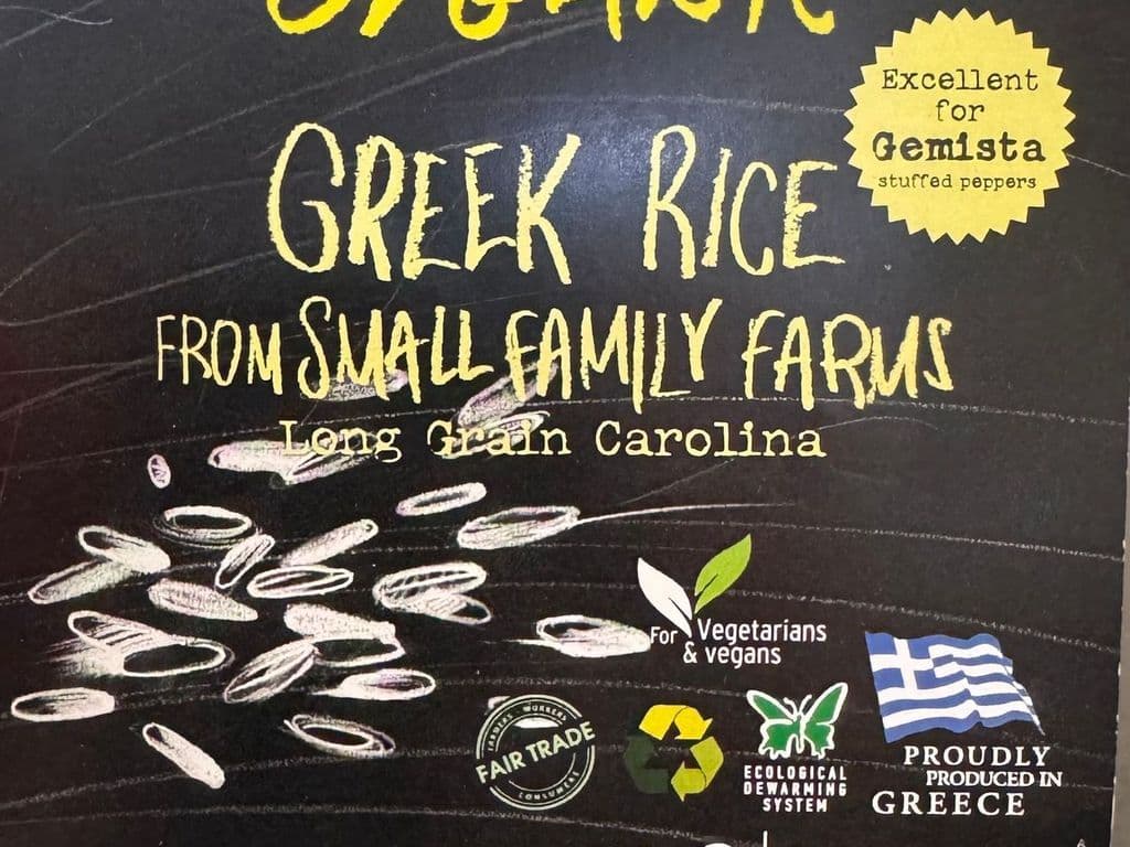 Organic Long Grain Rice Carolina 400