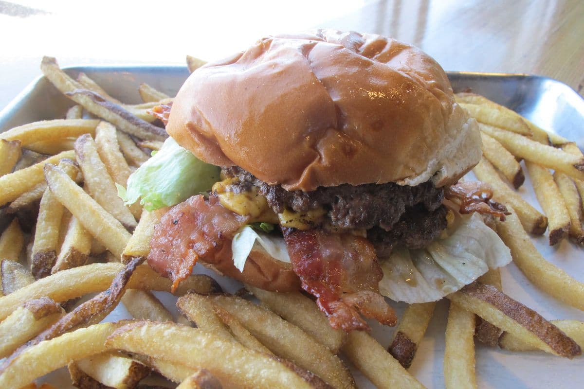 Double Cheeseburger with Bacon