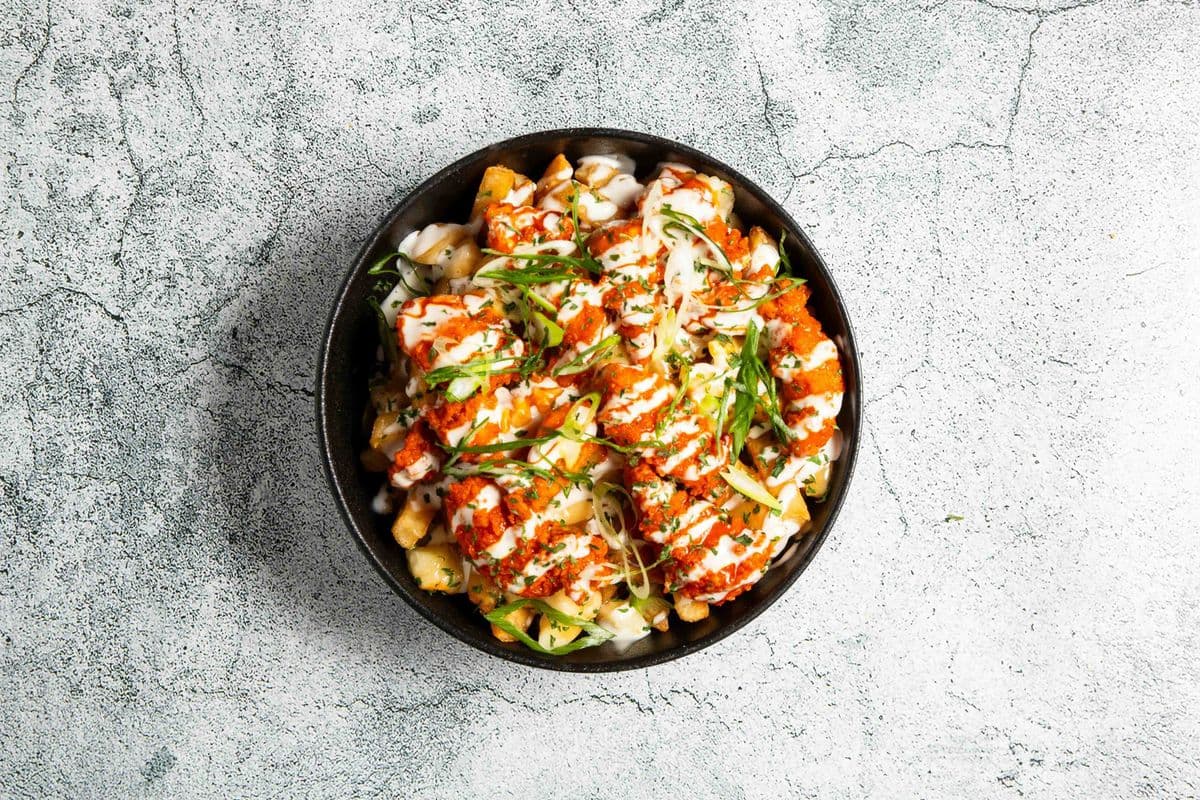 Buffalo Chicken Ranch Poutine