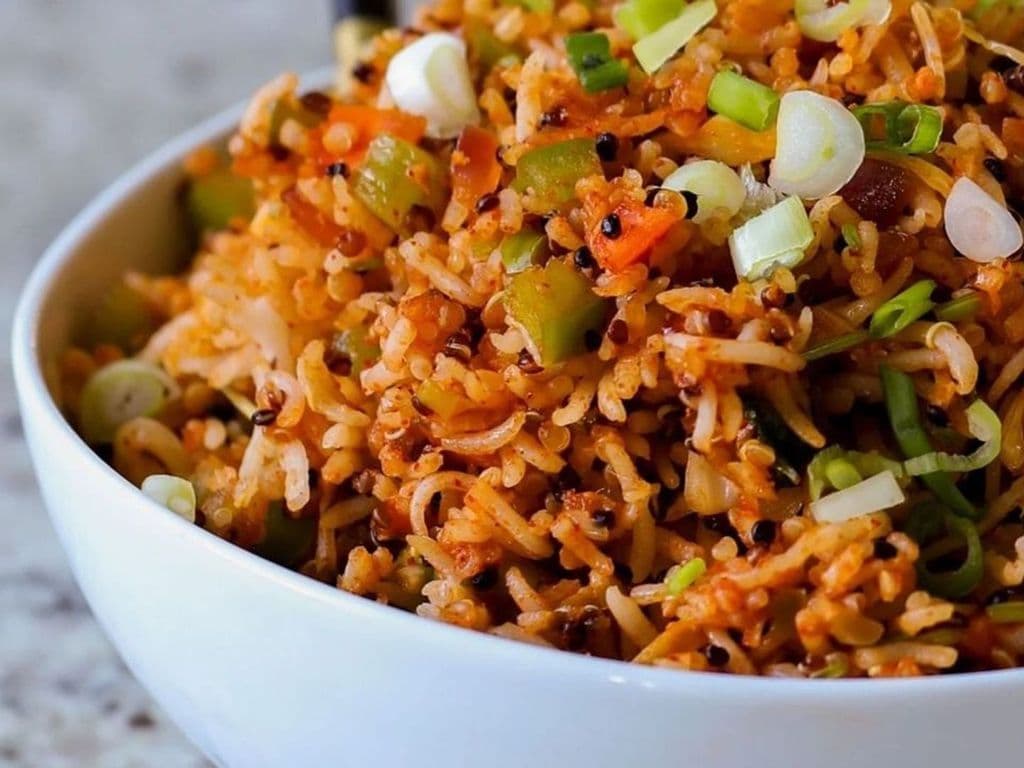 Triple schezwan Chicken Fried Rice