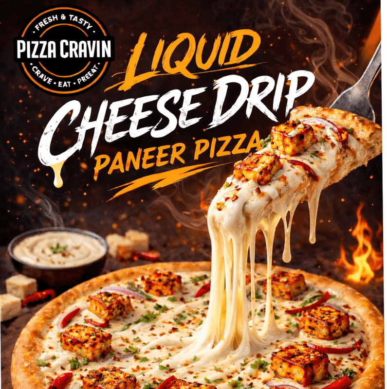 SMALL LIQUID CHEESE DRIP PANEER PIZZA