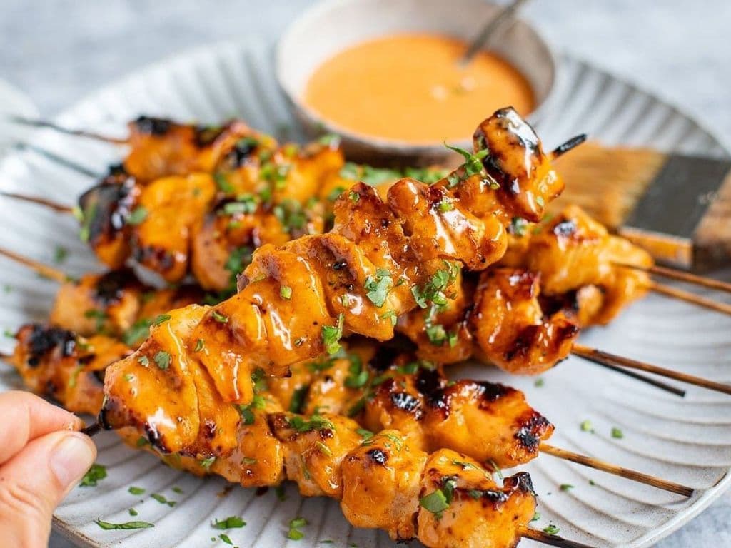 Bang Bang Chicken (5 Skewers)