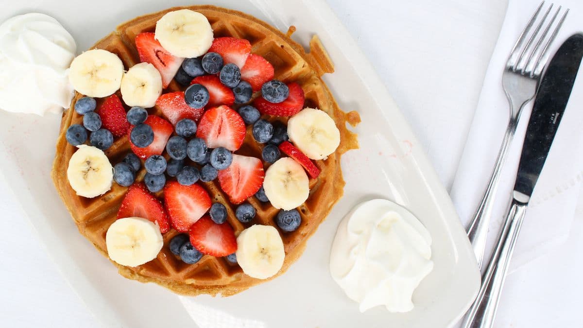 Traditional Golden Waffle