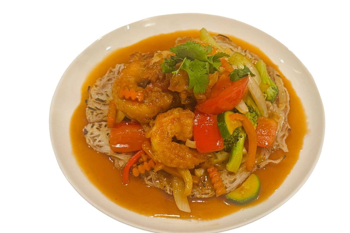 P09. Phở sauté aux crevettes | Stir-Fried Shrimp Pho | Phở áp chảo tôm