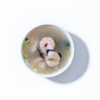 SHRIMP MISO SOUPE / SOUPE MISO AUX CREVETTES