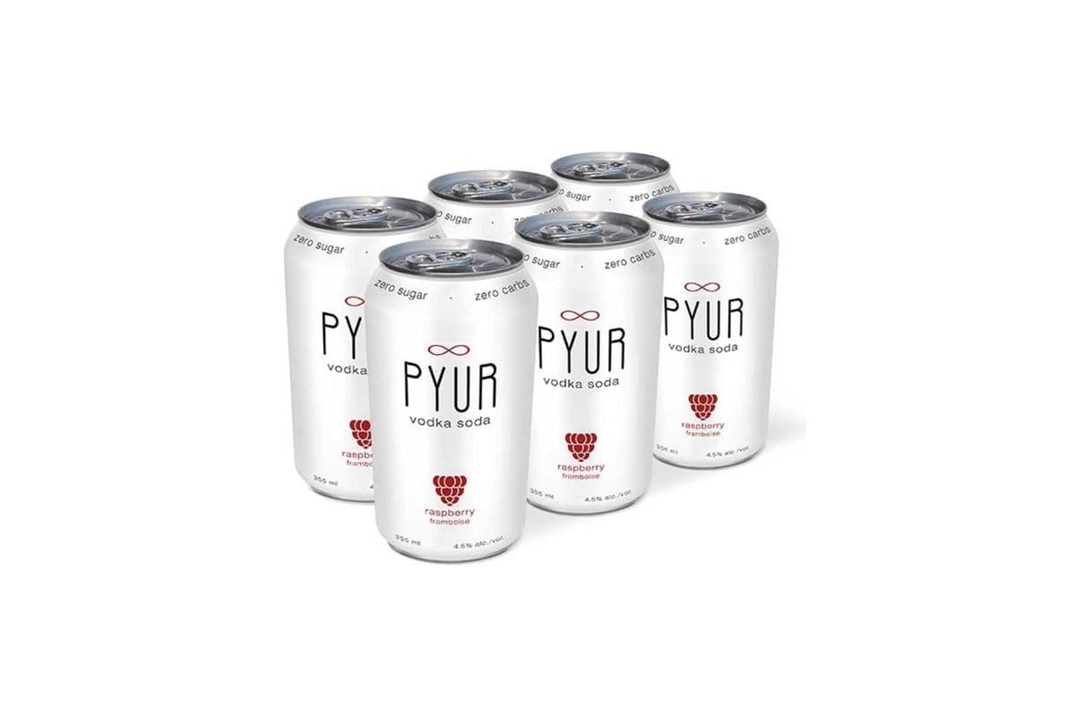 Pyur Vodka Soda Raspberry (6 x 355 ml can)
