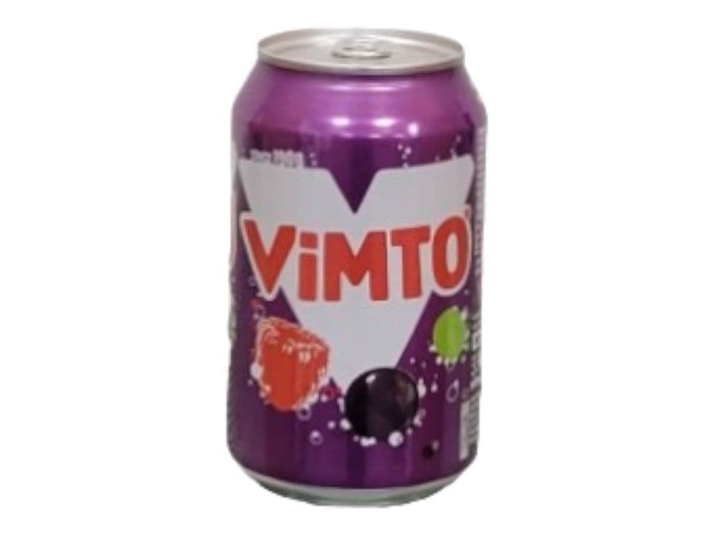 Vimto Spiced Mixed Berry Soda Pop UK 330ml Carbonated Beverage