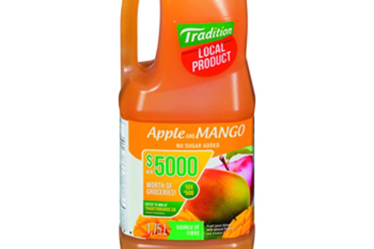 Tradition jus de pomme et mangue / apple and mango juice