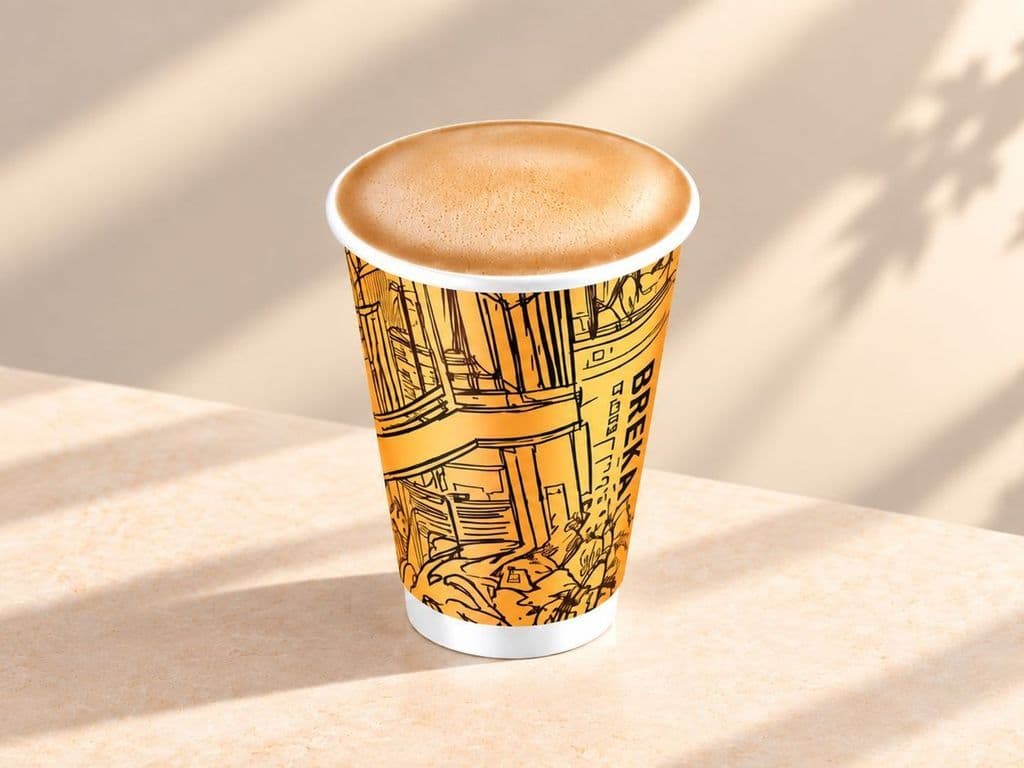 Crème brûlée Hojicha Latte