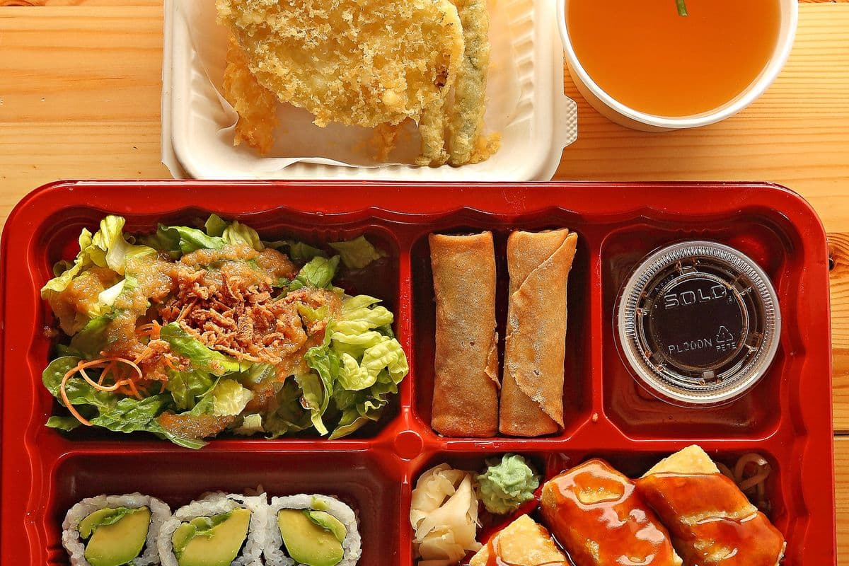 Tofu and Vegetable Bento