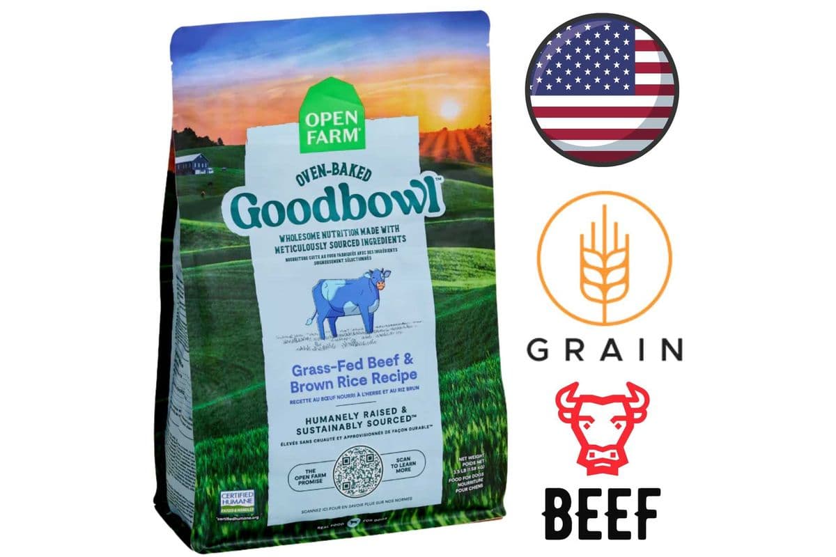 Open Farm - Goodbowl Grass-Fed Beef & Brown Rice Dry Dog Food - 3.5 lb