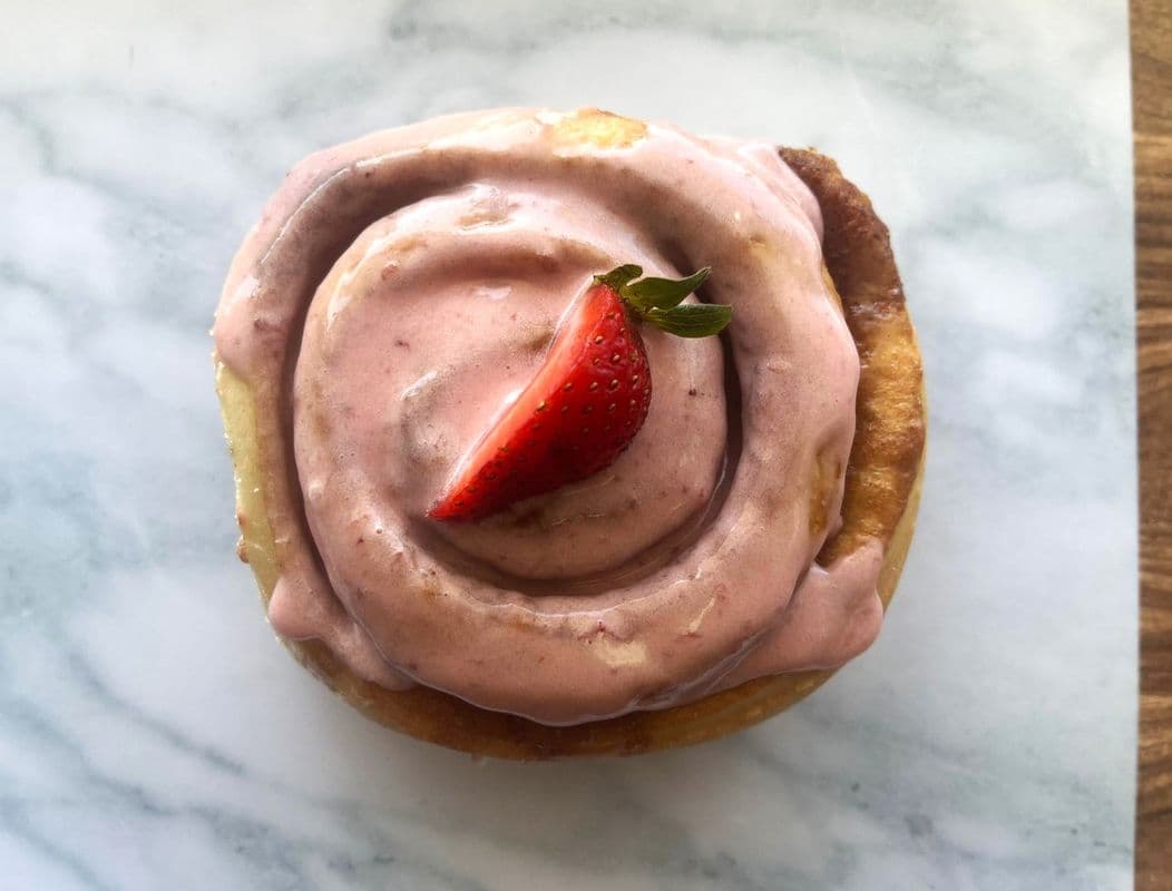 Strawberries & Cream Bun