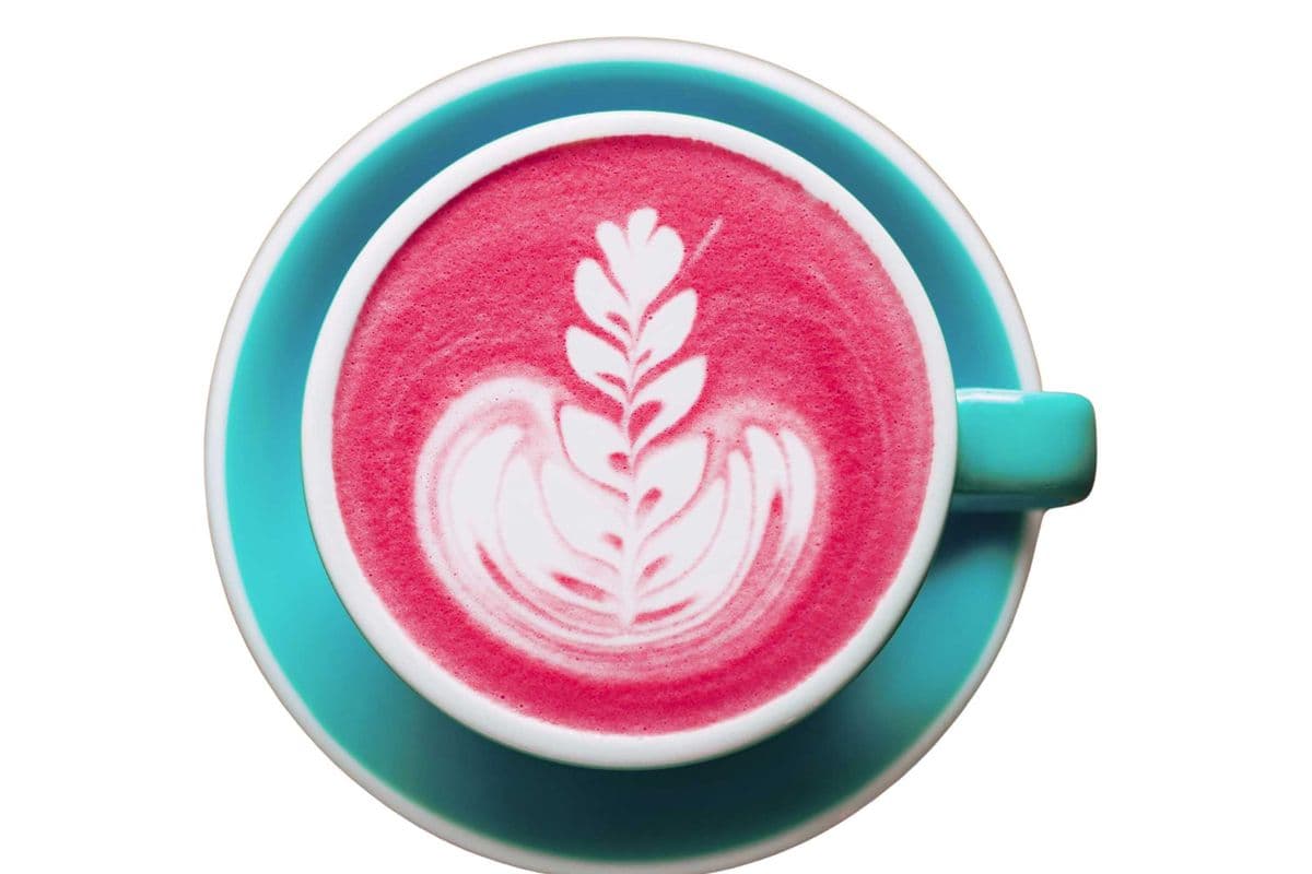 Beetroot Rose Latte