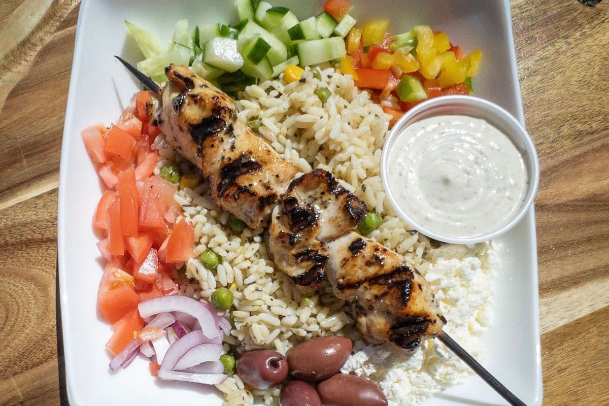 Chicken Souvlaki Bowl