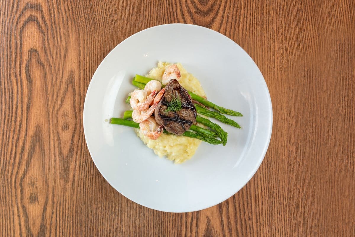 New York Steak and Prawns