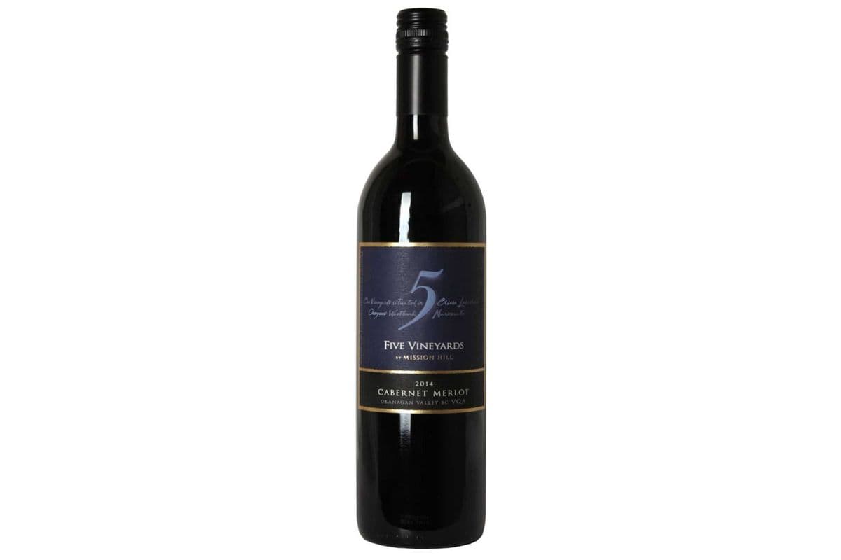 MISSION HILL 5 VINEYARDS B.C. VQA CABERNET MERLOT***ON SALE NOW*** (1 x 750ML)
