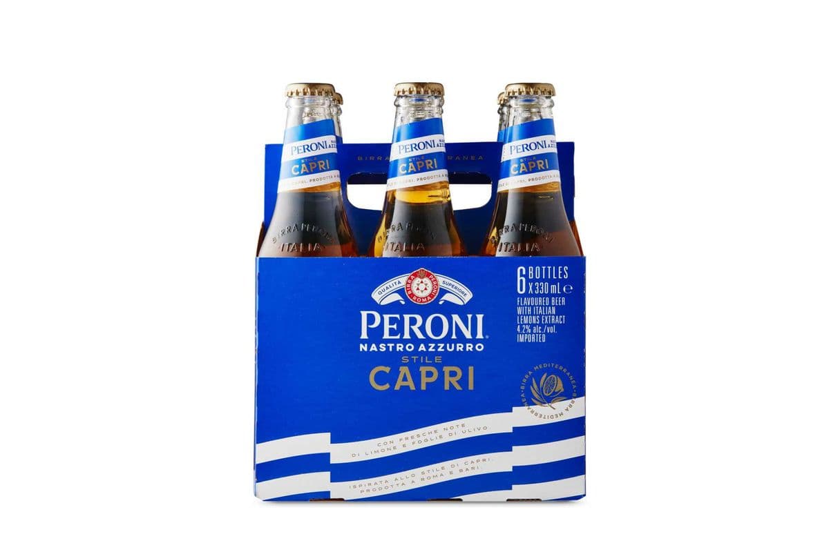 Peroni Nastro Azzzurro Stile Capri (6 x 330ml)