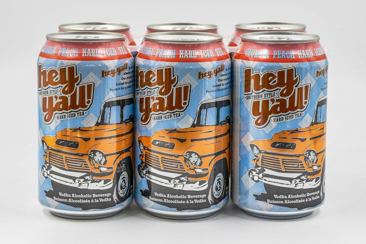 Hey Y’all Georgia Peach Hard Iced Tea (6 x 341 ml cans)