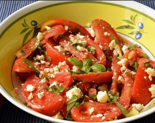 Salade de tomates et feta