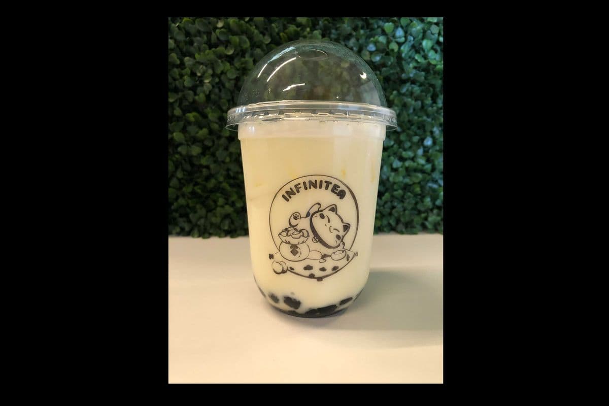 27. Peach Boba Tea (16 oz or 23 oz)