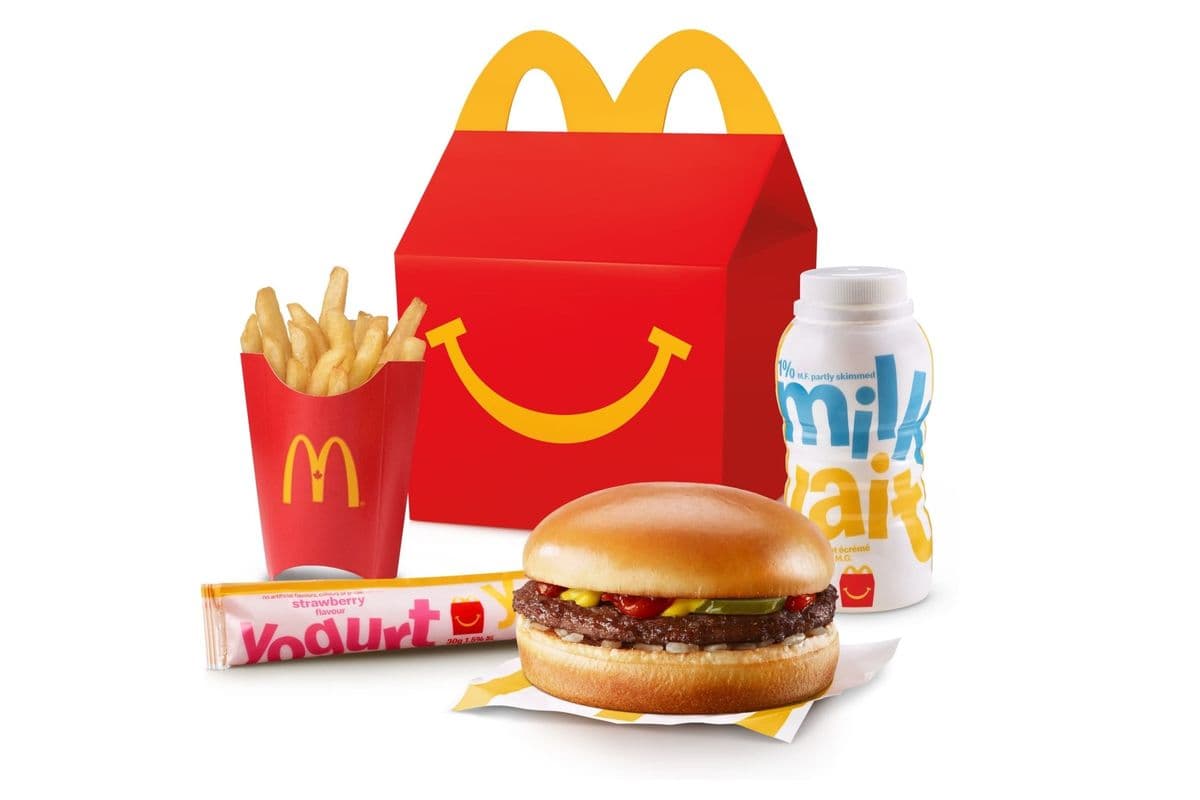 Happy Meal Hamburger with Mini Fry [390-500 Cals]