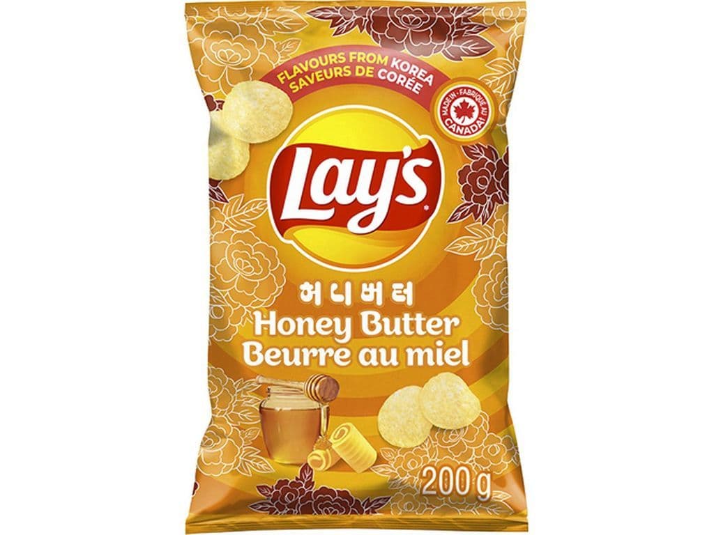 Lays Honey Butter Sweet and Salty Potato Chips Flavours from Korea 200g