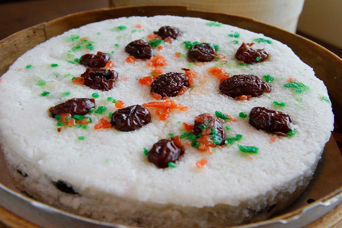 Steamed Red Bean Sponge Cake (Full) 紅豆鬆糕 (8片)