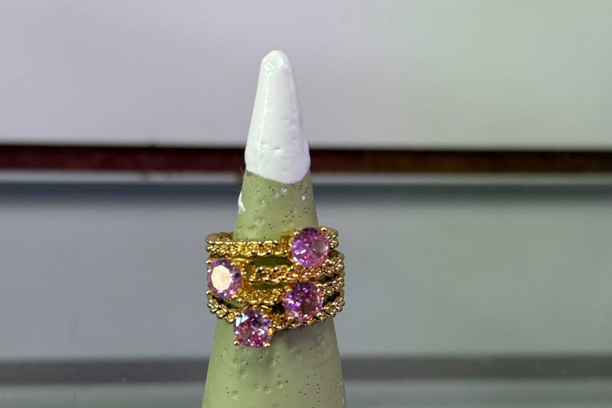Gold plated ring