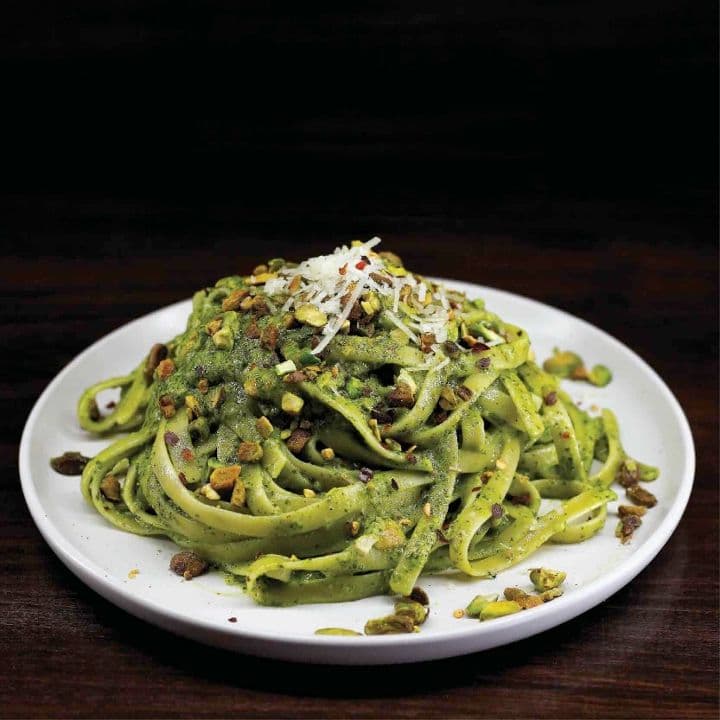 Pistachio Pesto Fettuccine