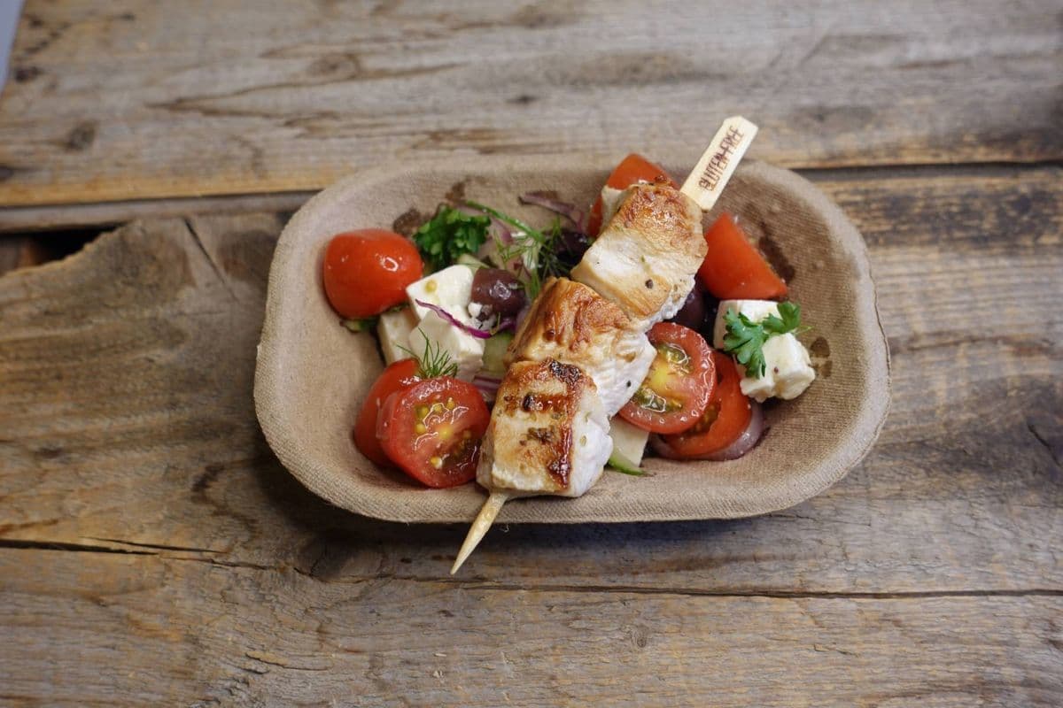 Rae & Jerry's - Horiatiki Chicken Souvlaki