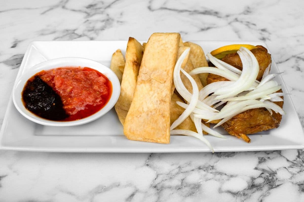Fried Yam And Choffie